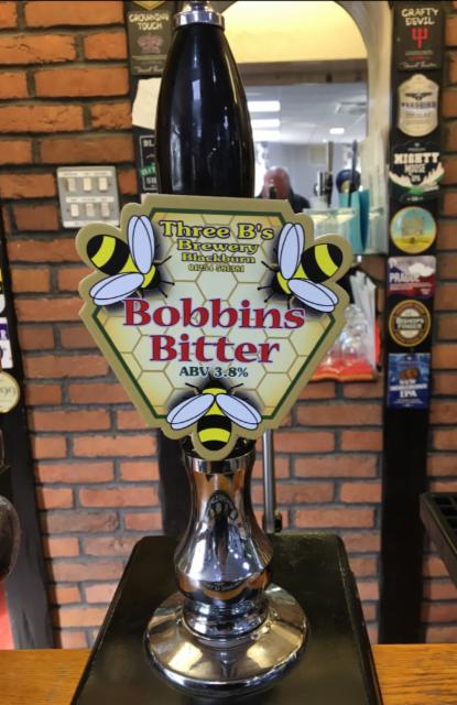 Bobbins Bitter 3.8%, Three B's Brewery, England