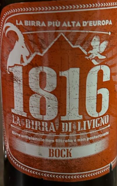 Bock 10.0%, 1816 la birra di Livigno, Italy
