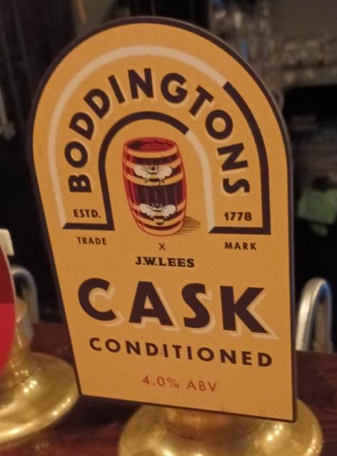 Boddingtons Cask Conditioned, J.W.LEES