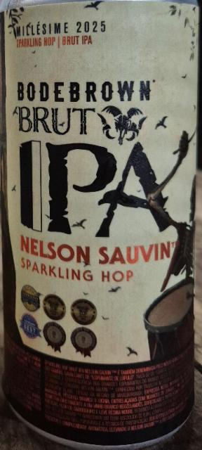 Bodebrown Brut IPA Nelson Sauvin 6.5%, Cervejaria Bodebrown, Brazil