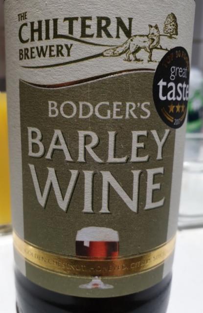 Bodger's Barley Wine, The Chiltern Brewery