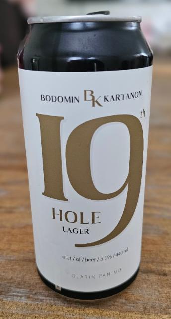 Bodomin Kartanon 19th Hole lager 5.1%, Olarin Panimo, Finland