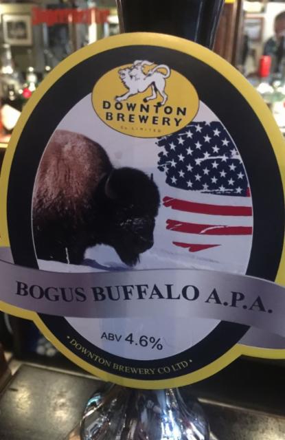 Bogus Buffalo A.P.A. 4.6%, Downton Brewery, England