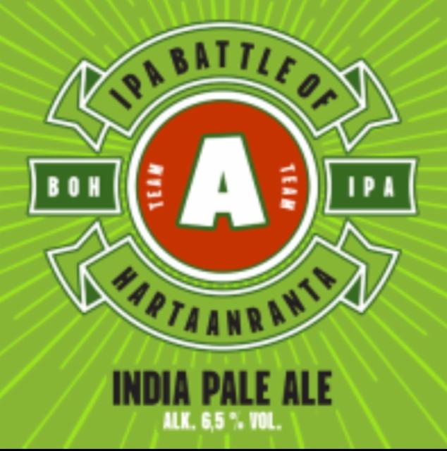 Battle Of Hartaanranta IPA #1 (Team A) 6.5%, Varikko Panimo, Finland