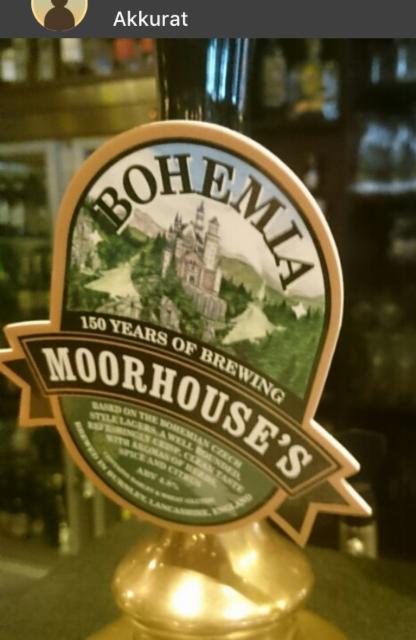 Bohemia 4.8%, Moorhouse's Brewery, England