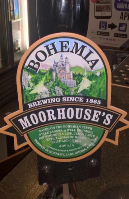 Bohemia 4.1%, Moorhouse's Brewery, England