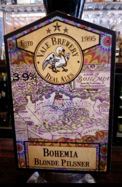 Bohemia 3.9%, Vale Brewery, England