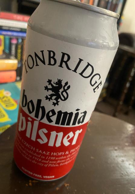 Bohemia pilsner 4.1%, Tonbridge Brewery, England