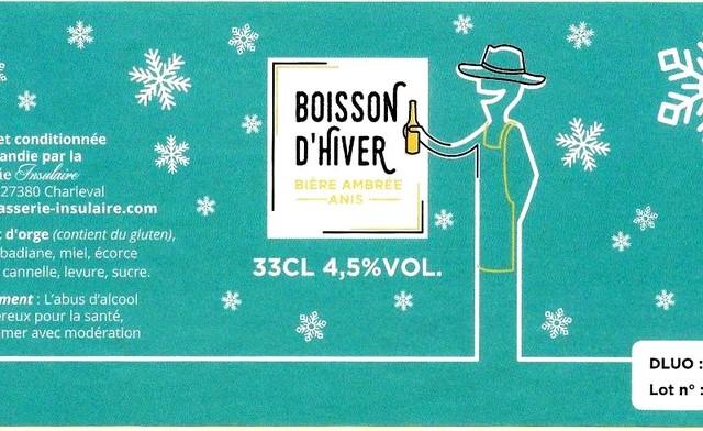 Boisson D'Hiver 4.5%, Brasserie Insulaire, France