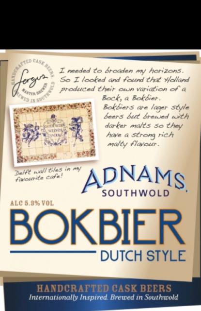 Bokbier Dutch Style 5.3%, Adnams, England