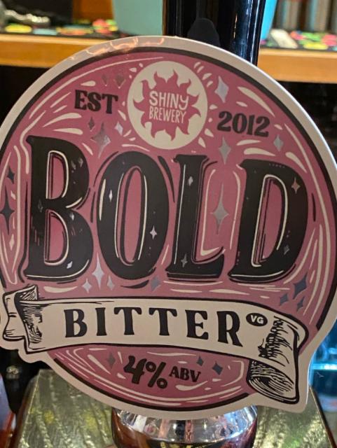 Bold Bitter 4.4%, Shiny Brewing, England