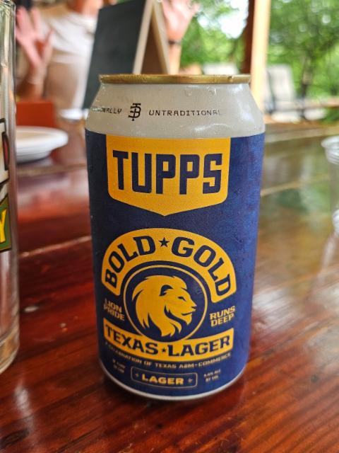 Bold Gold 4.4%, Tupps Brewery, United States