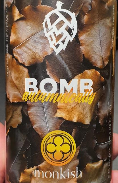Bomb Autumnically 8.3%, Monkish Brewing Company, United States