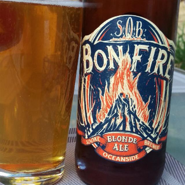 Bon Fire Blonde Ale 5.0%, Sooke Oceanside Brewery, Canada