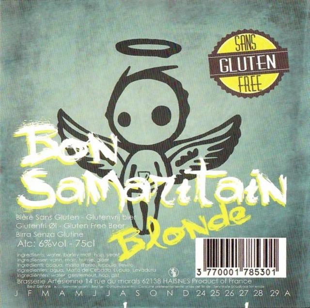 Bon Samaritain Blonde 6.0%, Brasserie Artésienne, France