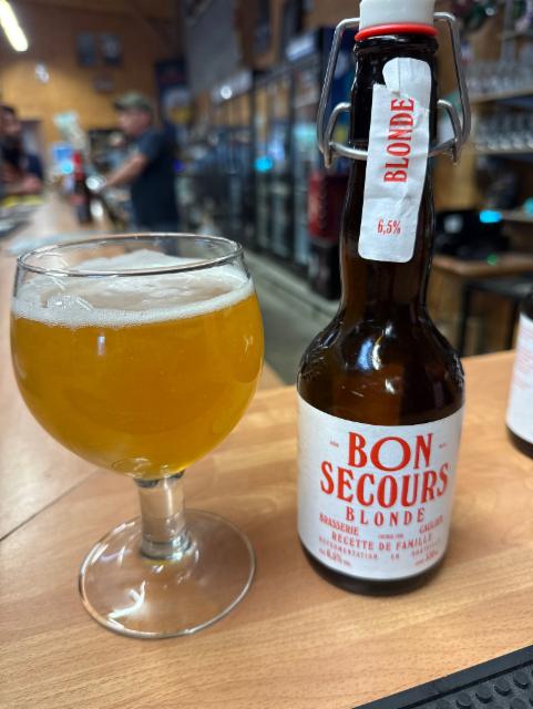 Bon secours blonde 6.5%, Brasserie Caulier, Belgium
