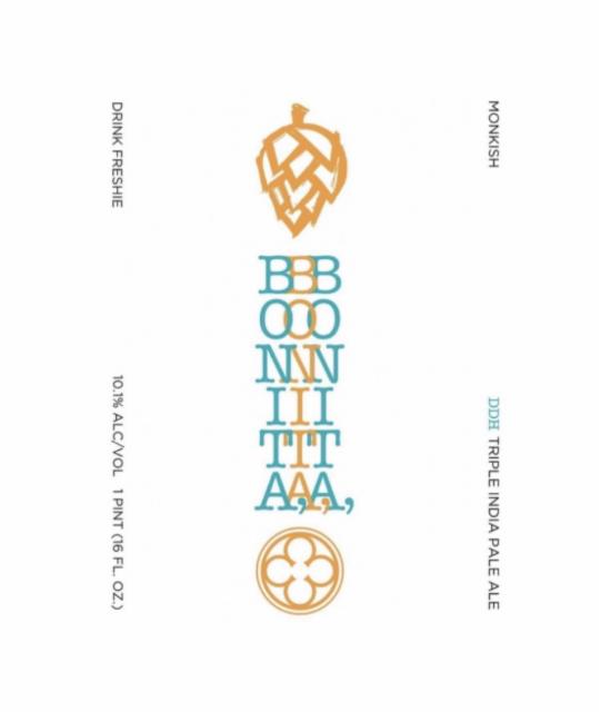 Bonita, Bonita, Bonita 10.1%, Monkish Brewing Company, United States