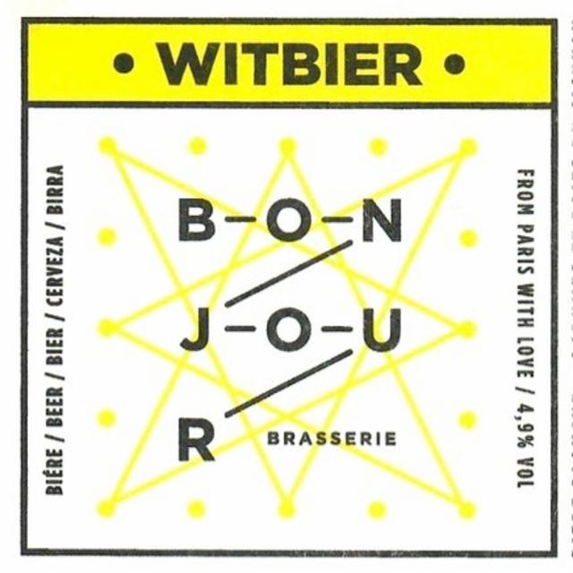 Bonjour Witbier 4.9%, Bonjour Brasserie [Closed], France