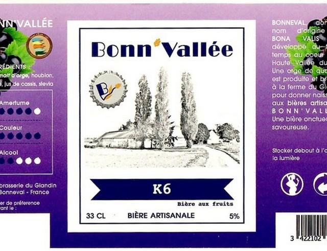 Bonn'Vallée K6 5.0%, Microbrasserie Du Glandin (Bonn'Vallée), France