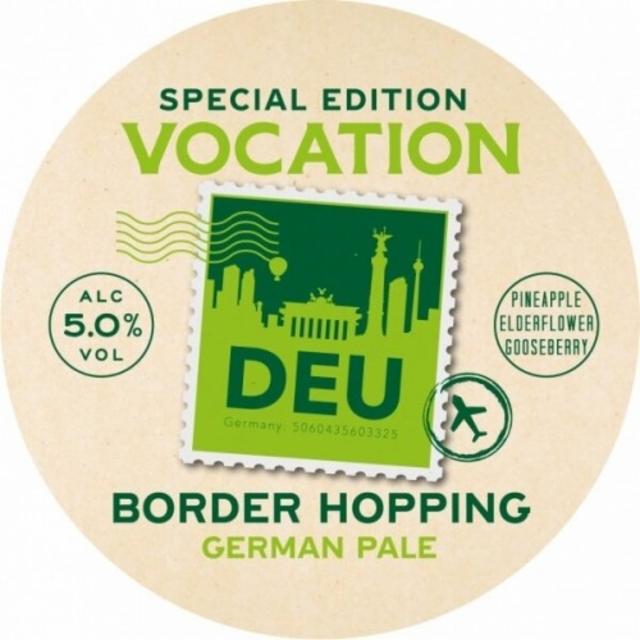 Border Hopping - German Pale 5.0%, Vocation Brewery, England