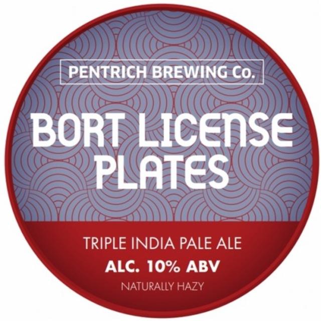 Bort License Plates 10.0%, Pentrich Brewing, England