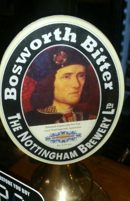 Bosworth Bitter 4.5%, Nottingham Brewery, England