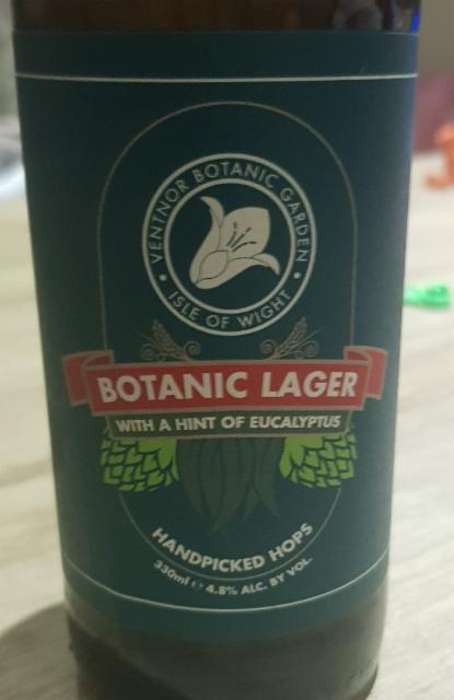 Botanic Lager 4.8%, Goddards Brewery, England