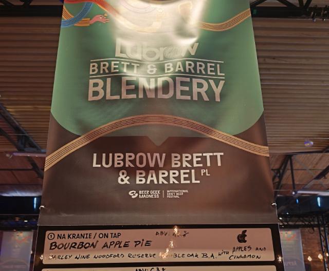 bourbon apple pie 12.0%, Lubrow Brett & Barrel, Poland