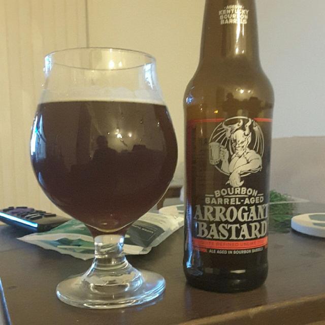Bourbon Barrel Aged Arrogant Bastard 8.1%, Arrogant Consortia (Sapporo Breweries), United States