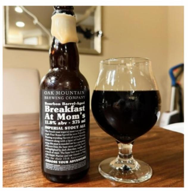 Bourbon Barrel Aged Breakfast At Mom's 11.8%, Oak Mountain Brewing Co, United States