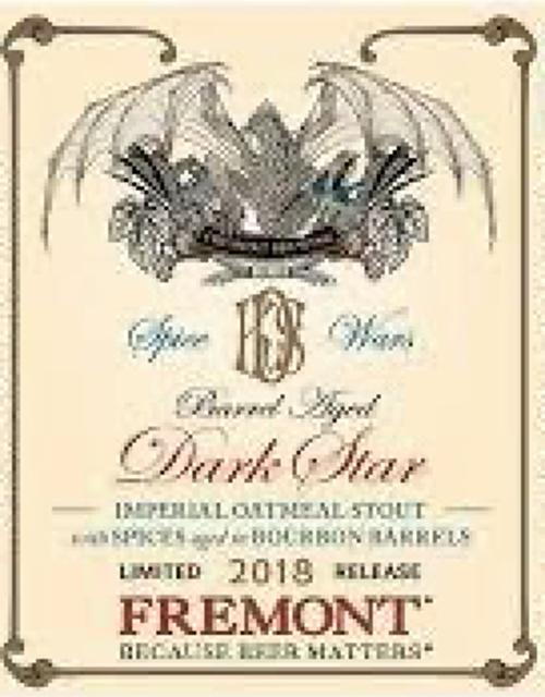 Bourbon Barrel Aged Dark Star (2018) 13.6%, Fremont Brewing Company, United States