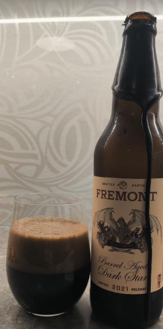 Bourbon Barrel Aged Dark Star (2021) 12.7%, Fremont Brewing Company, United States