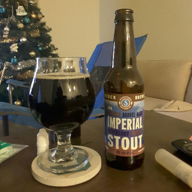 Bourbon Barrel Aged Imperial Blueberry Maple Stout 9.5%, Saugatuck Brewing Co., United States