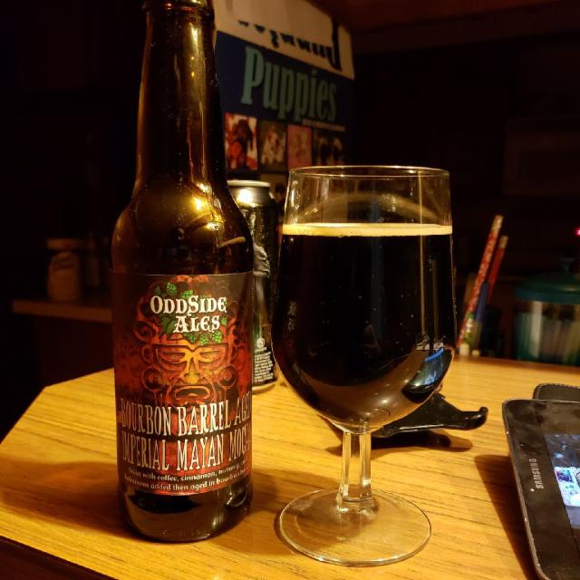 Bourbon Barrel Aged Imperial Mayan Mocha 11.0%, Odd Side Ales, United States
