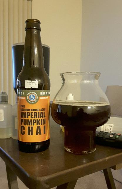 Bourbon Barrel Aged Imperial Pumpkin Chai 9.5%, Saugatuck Brewing Co., United States