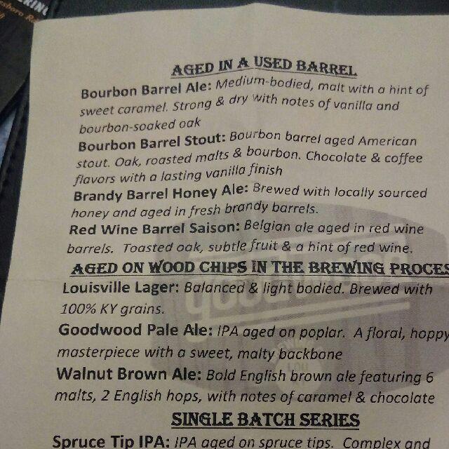 Bourbon Barrel Ale 6.0%, Goodwood Brewing Company, United States