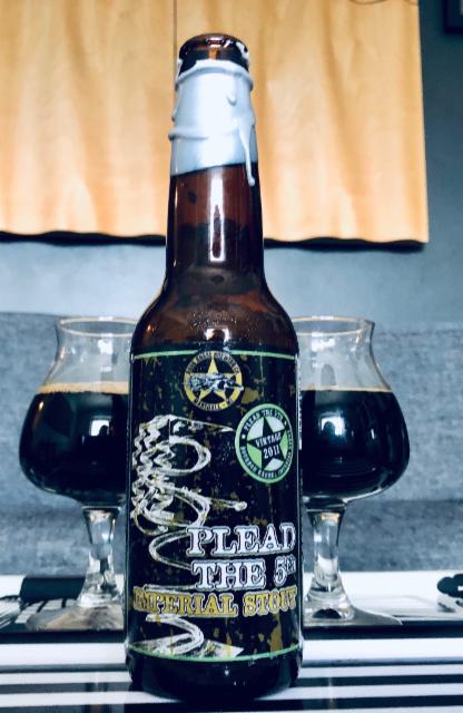 Bourbon Barrel Plead the 5th Imperial Stout (2011) 14.0%, Dark Horse Brewing Company, United States