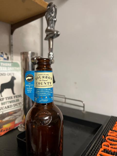 Bourbon county brand biscotti stout 14.3%, Goose Island Beer Company (AB-InBev), United States