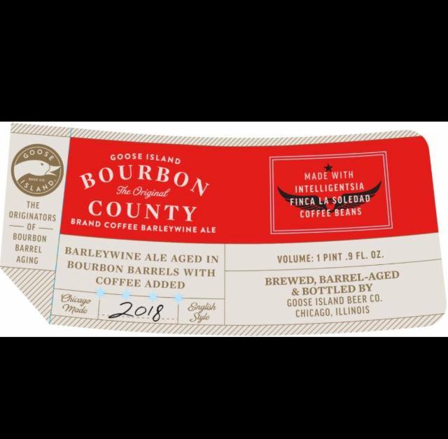 Bourbon County Brand Coffee Barleywine (2018) 15.1%, Goose Island Beer Company (AB-InBev), United States