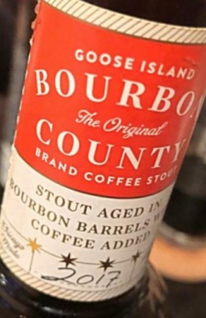Bourbon County Brand Coffee Stout (2017) 12.9%, Goose Island Beer Company (AB-InBev), United States