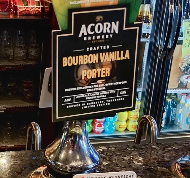 bourbon vanilla porter, Acorn Brewery