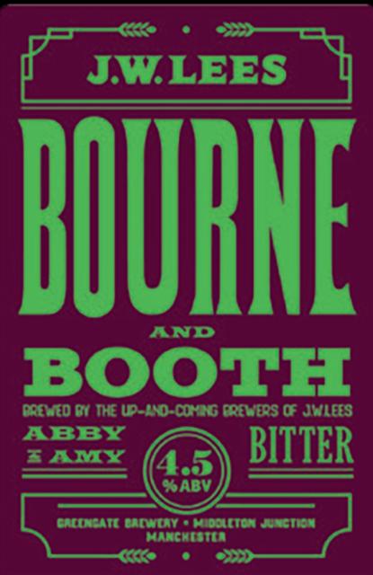 Bourne And Booth 4.5%, J.W. Lees Brewery, England
