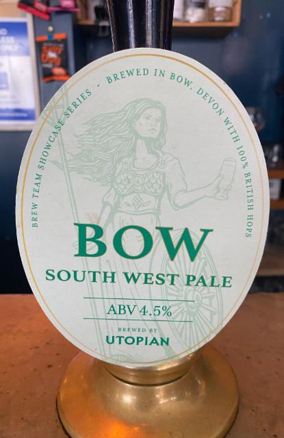Bow - South West Pale 4.5%, Utopian Brewing Ltd., England