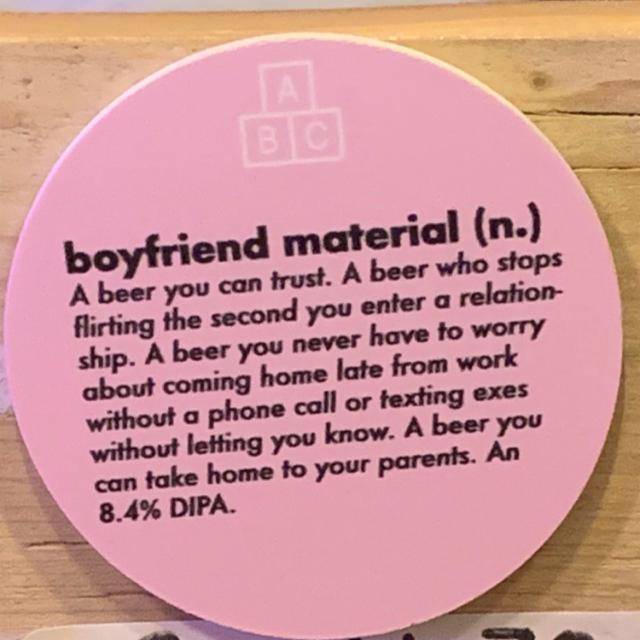 Boyfriend Material 8.4%, Alphabet Brewing Co., England