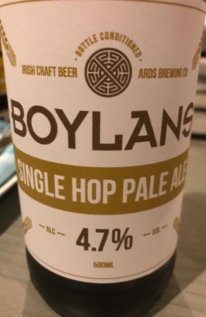 Boylans 4.7%, Ards Brewing Company, Northern Ireland