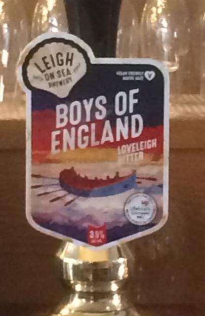 Boys Of England 3.8%, Leigh on Sea Brewery, England