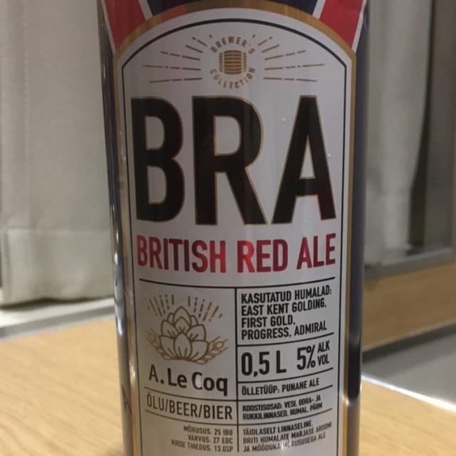BRA British Red Ale 5.0%, A. Le Coq (Olvi), Estonia