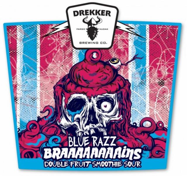 Braaaaaaaains - Blue Razz 5.9%, Drekker Brewing Company, United States