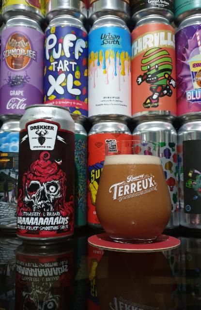 Braaaaaaaains - Strawberry & Rhubarb 7.3%, Drekker Brewing Company, United States