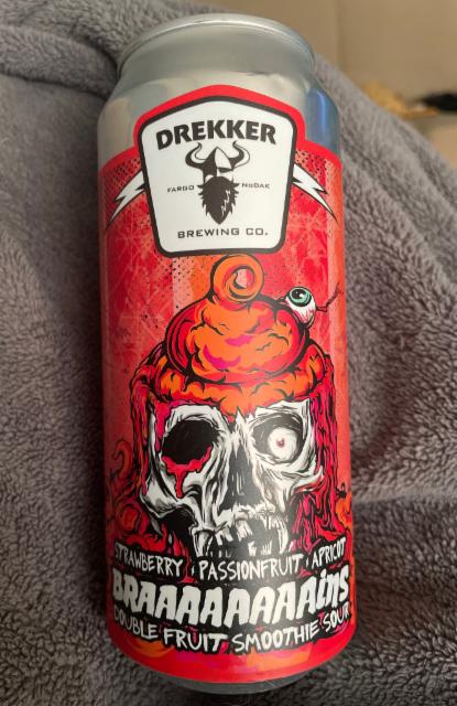 Braaaaaaaains - Strawberry, Passionfruit & Apricot 6.6%, Drekker Brewing Company, United States
